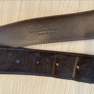 Loro Piana suede belt.